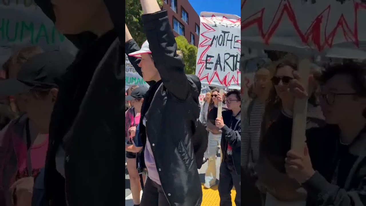 Freeze AI On Slushy Day protest Freeze AI On Slushy Day protest