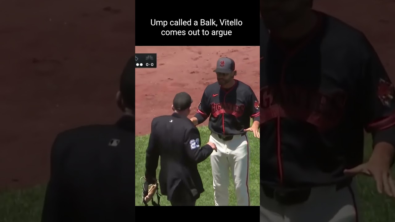 Giants Manager Tony Vitello gets Ejected after delayed balk call #mlb #baseball #giants Giants Manager Tony Vitello gets Ejected after delayed balk call #mlb #baseball #giants