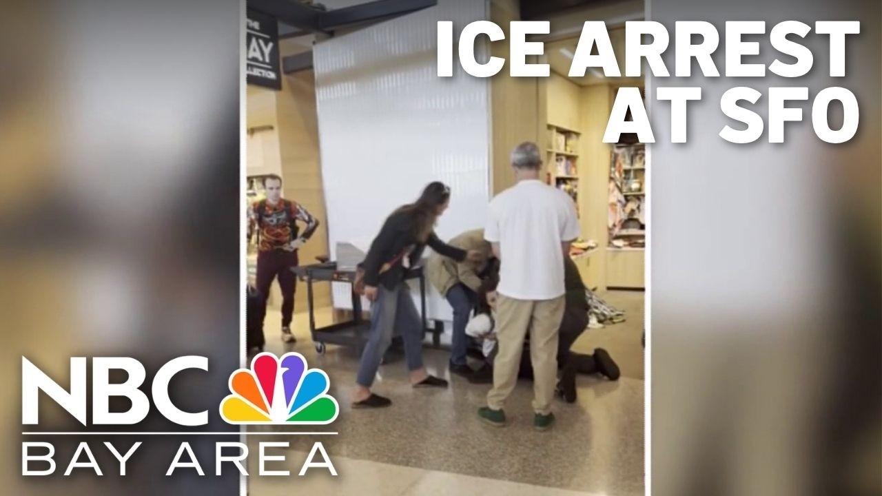 ICE arrest of Ukrainian woman at SFO captured on video