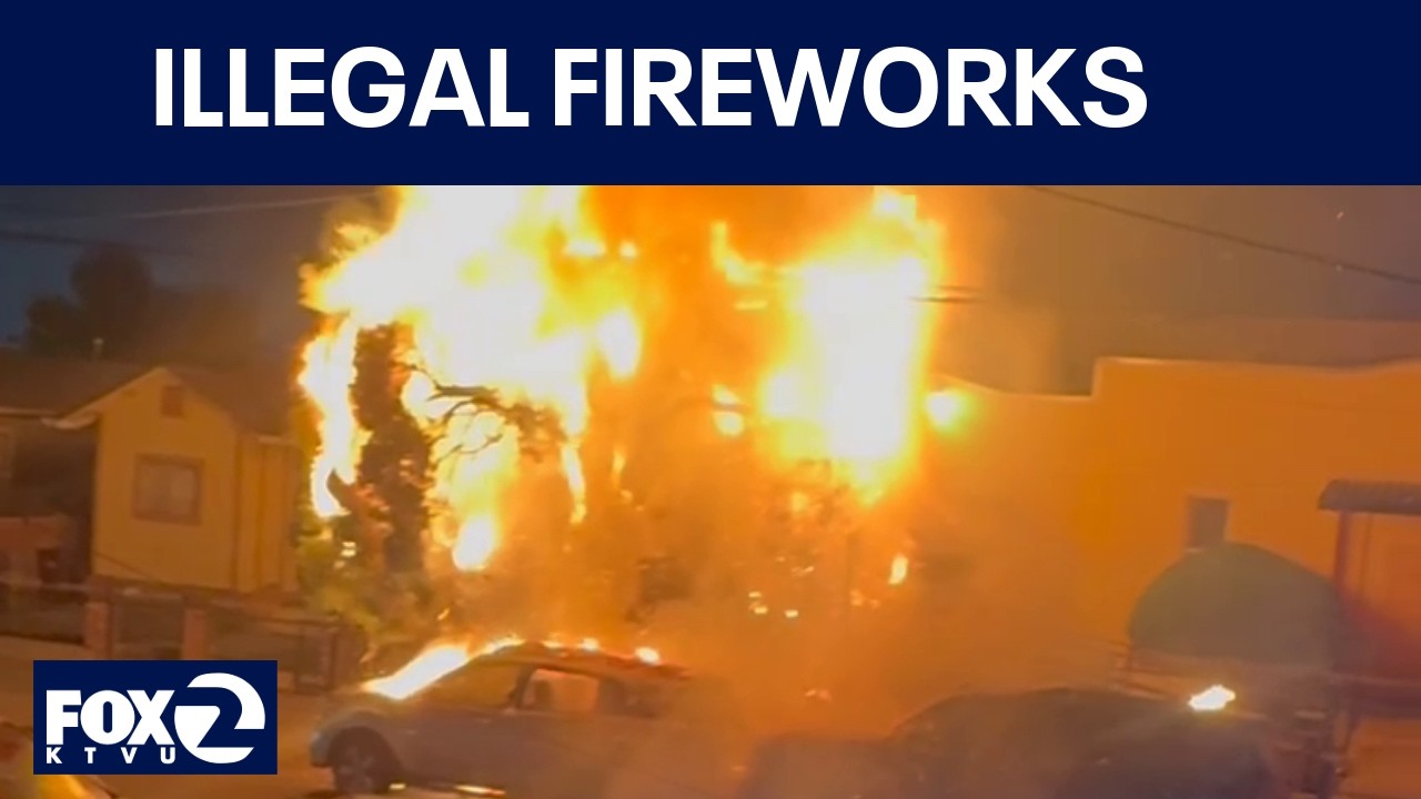 Illegal 4th of July Oakland fireworks spark fire, damage | KTVU