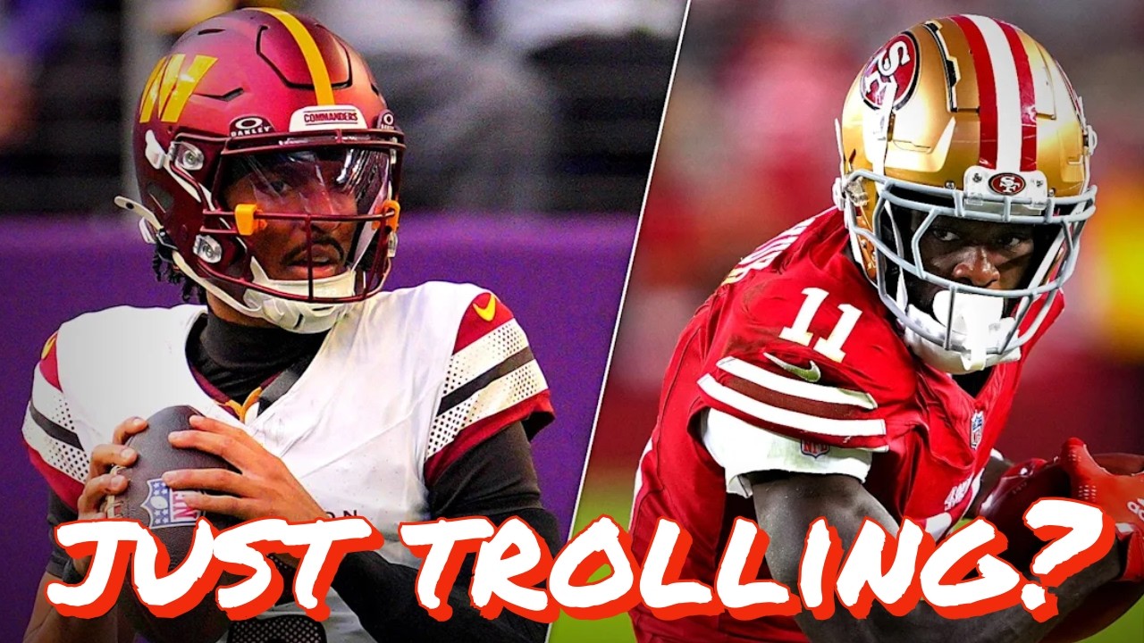 Jayden Daniels and 49ers WR Brandon Aiyuk Might be Trolling Everybody Jayden Daniels and 49ers WR Brandon Aiyuk Might be Trolling Everybody