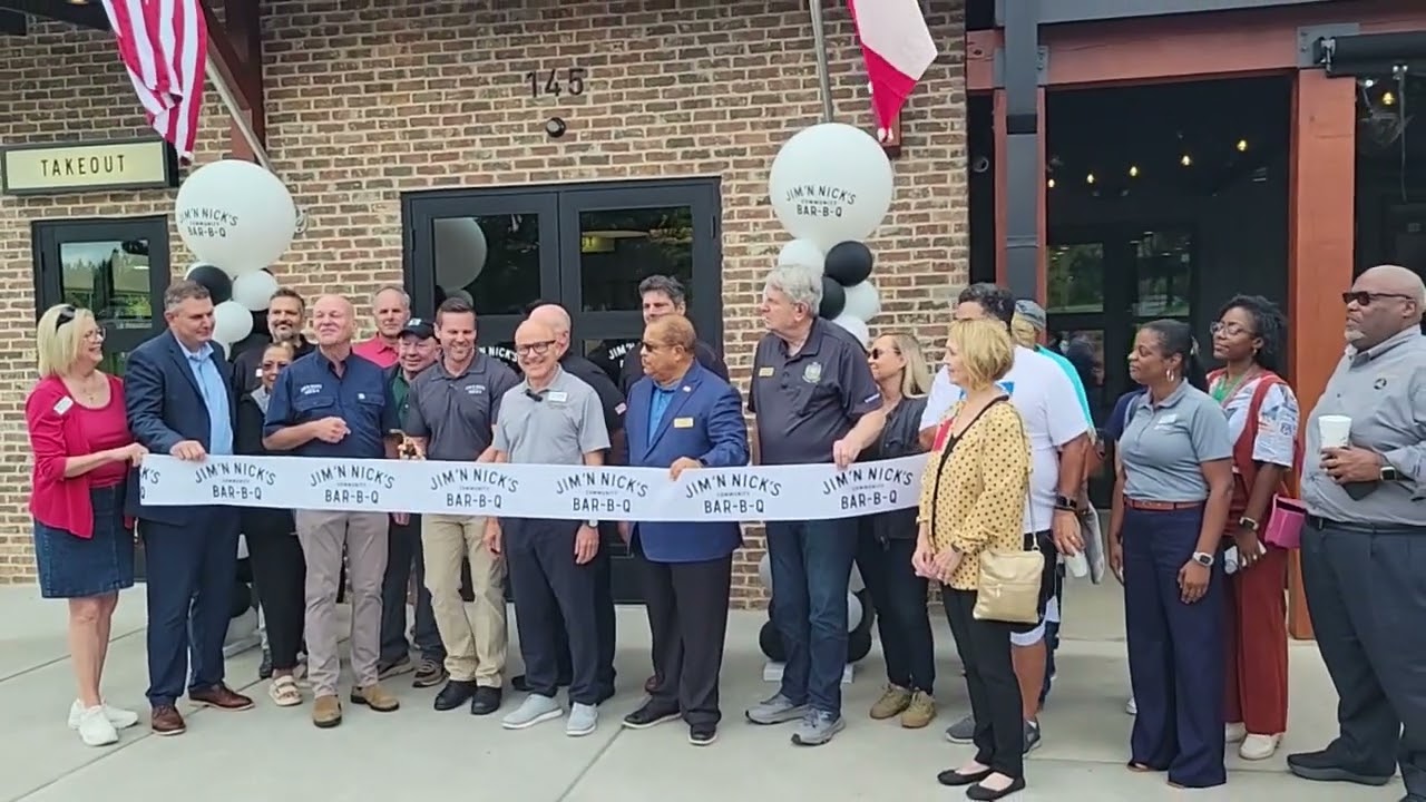 Jim N Nick’s Bar-B-Q ribbon cutting – August 6, 2025