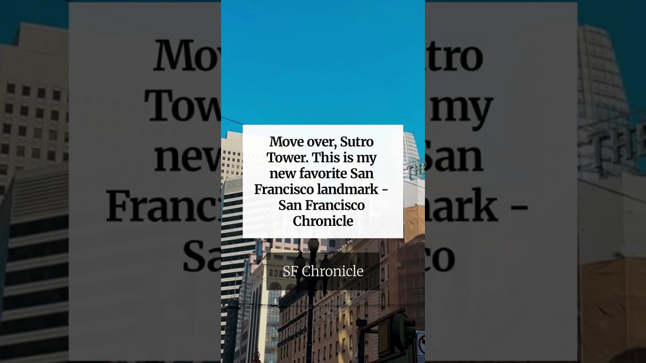 Move over, Sutro Tower. This is my new favorite San Francisco landmark – San Francisco Chronicle Move over, Sutro Tower. This is my new favorite San Francisco landmark – San Francisco Chronicle