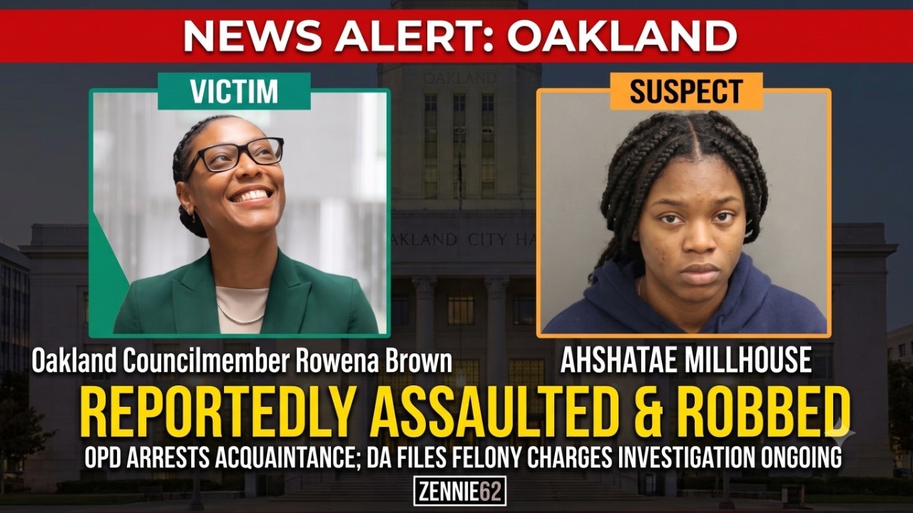 News Alert: Oakland Councilmember Rowena Brown Assaulted and Robbed By Ahshatae Millhouse News Alert: Oakland Councilmember Rowena Brown Assaulted and Robbed By Ahshatae Millhouse
