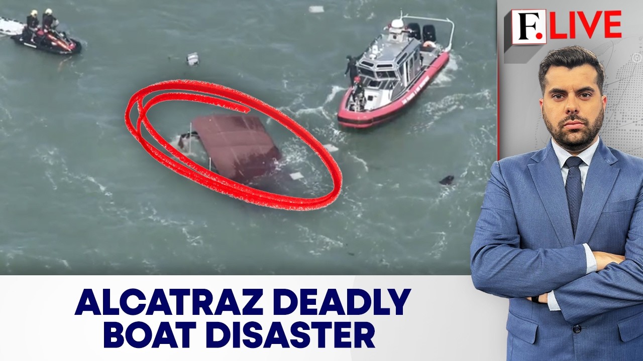 San Francisco: Boat Capsizes off Alcatraz Island, 1 Dead, 3 Missing | Firstpost Live | N18G San Francisco: Boat Capsizes off Alcatraz Island, 1 Dead, 3 Missing | Firstpost Live | N18G
