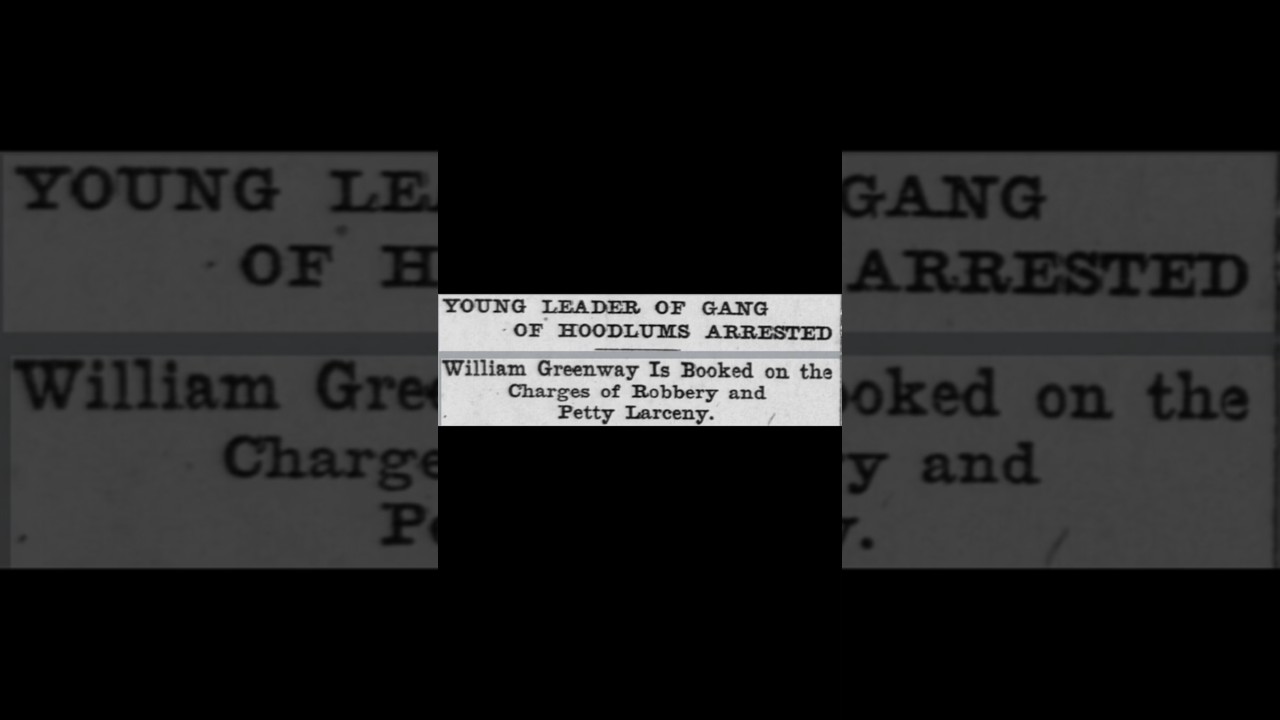 San Francisco Street Gang Leader Arrested. Article from 1901 San Francisco Street Gang Leader Arrested. Article from 1901