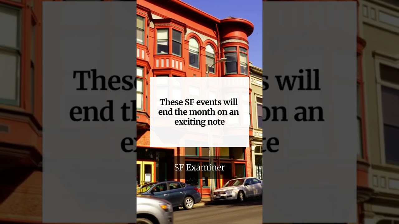 These SF events will end the month on an exciting note These SF events will end the month on an exciting note