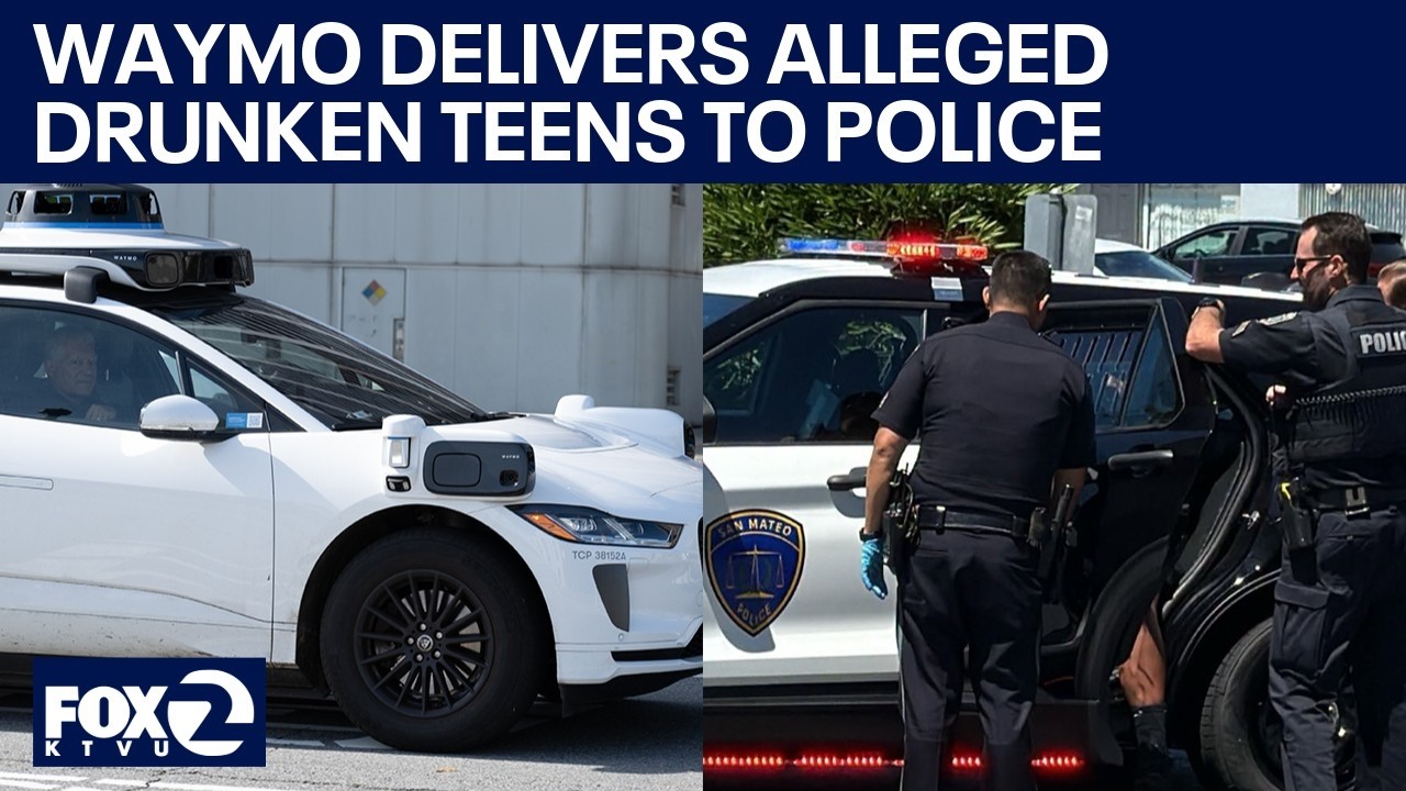 Waymo delivers alleged drunken teen passengers to police after unruly ride | KTVU