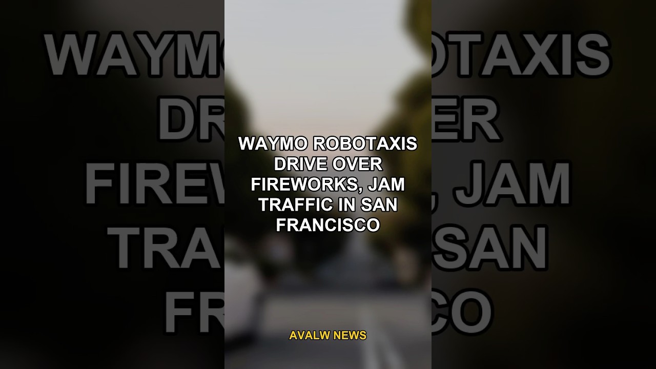 Waymo robotaxis drive over fireworks, jam traffic in San Francisco Waymo robotaxis drive over fireworks, jam traffic in San Francisco