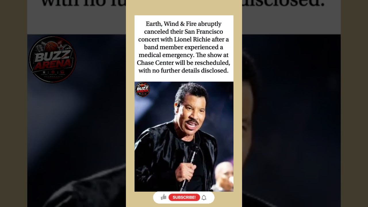 Earth Wind & Fire Cancels Show Over Medical Emergency#viralshorts #celebritynews #breakingnews
