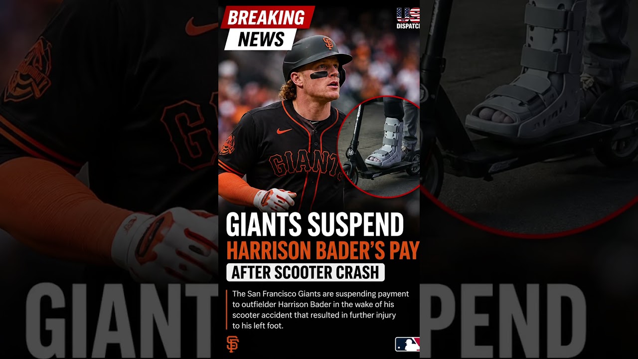 Giants Suspend Harrison Bader’s Pay After Scooter Crash | Shocking MLB Injury Update Giants Suspend Harrison Bader’s Pay After Scooter Crash | Shocking MLB Injury Update