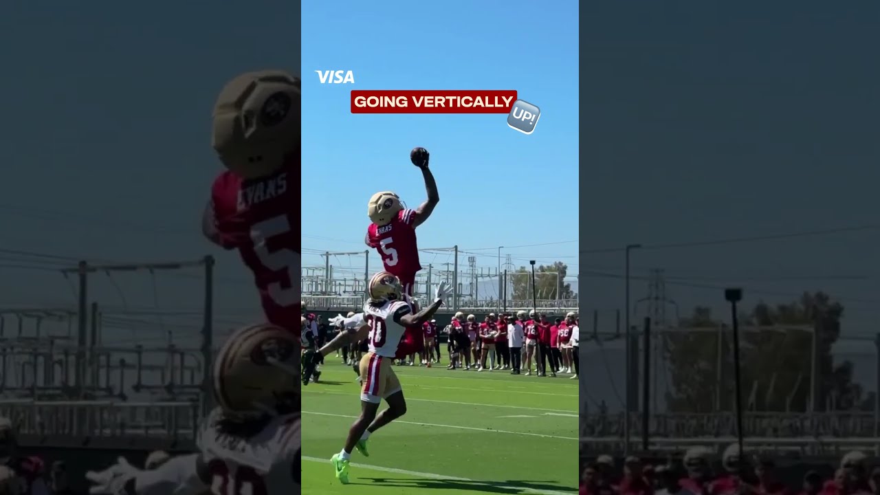 Going up. Going Vertically. #49ers #nfl #mikeevans