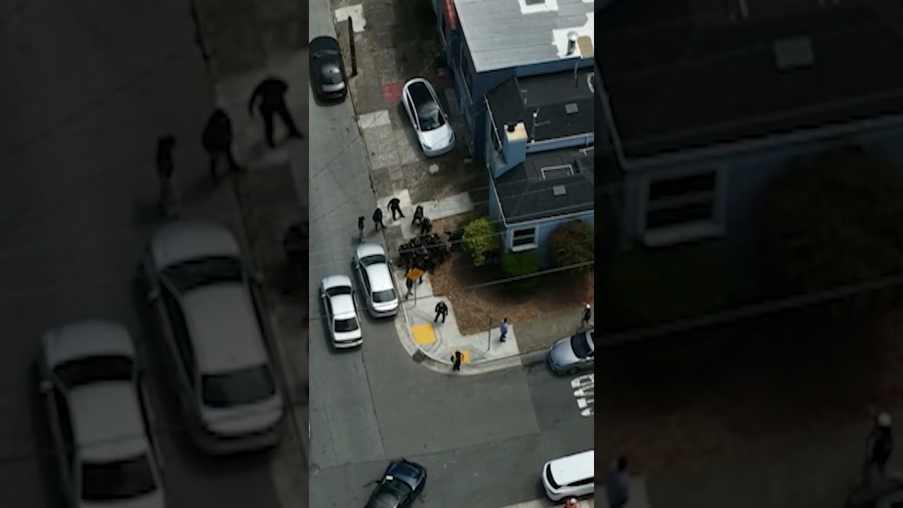 Intense Moment SF Police Takedown Alleged Pedophiles in Sting Operation Caught on Camera #shorts