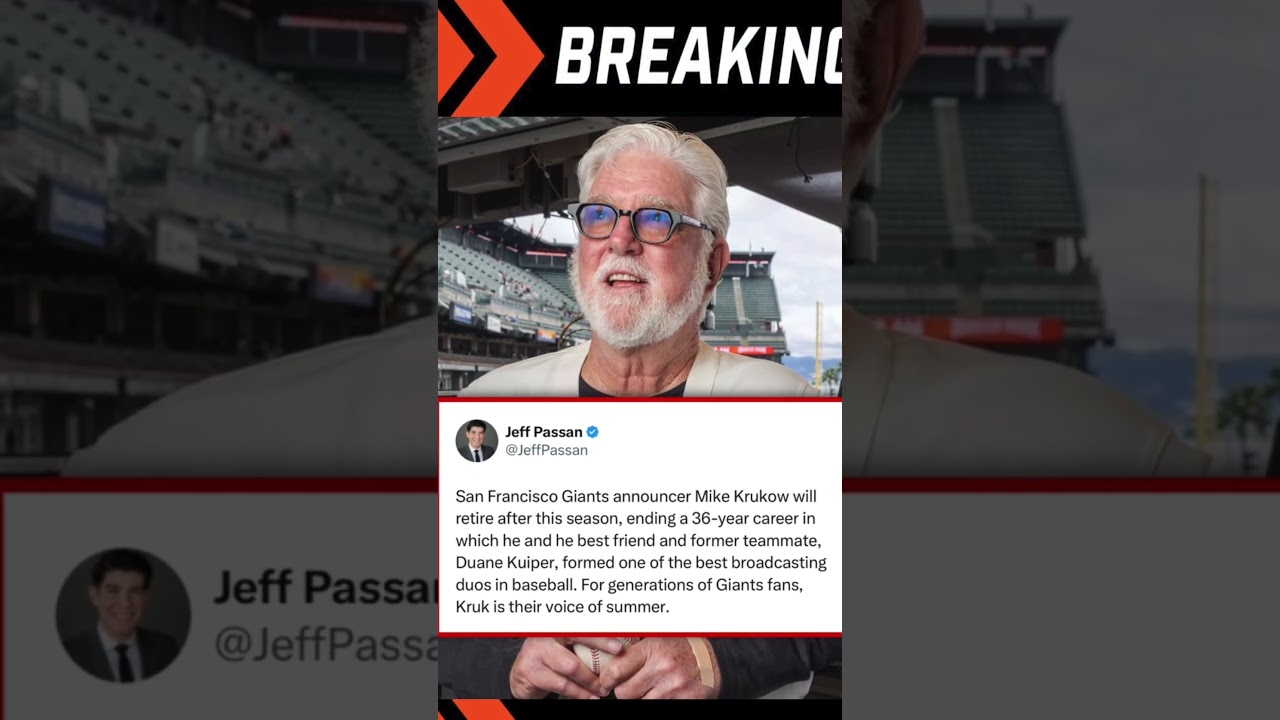 Mike Krukow RETIRES After 36 Legendary Years 🧡⚾ #shorts Mike Krukow RETIRES After 36 Legendary Years 🧡⚾ #shorts