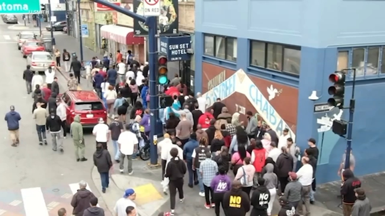 More than 100 people rally on SF streets, urging city to enforce drug laws: ‘We are fed up’