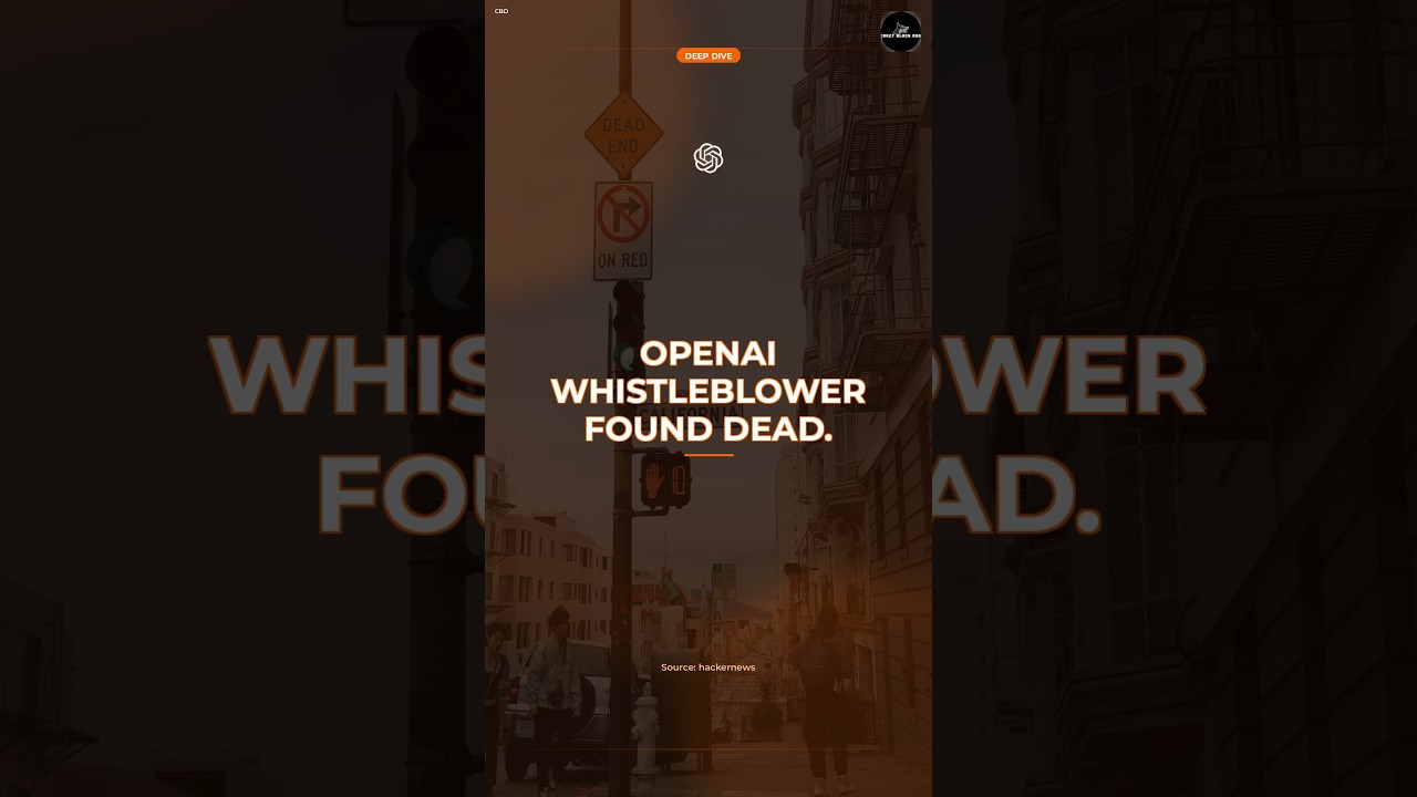 OpenAI Whistleblower Found Dead in San Francisco Apartment OpenAI Whistleblower Found Dead in San Francisco Apartment