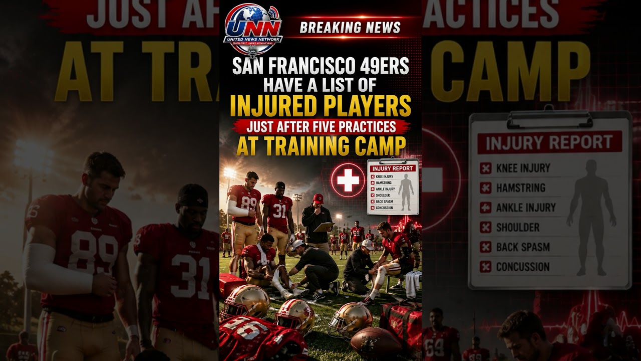 San Francisco 49ers have a list of injured players just after five practices at training camp #usa San Francisco 49ers have a list of injured players just after five practices at training camp #usa