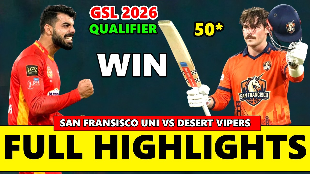 San Francisco Unicorns vs Desert Vipers Global super League Qualifier 1 Highlights 2026 San Francisco Unicorns vs Desert Vipers Global super League Qualifier 1 Highlights 2026