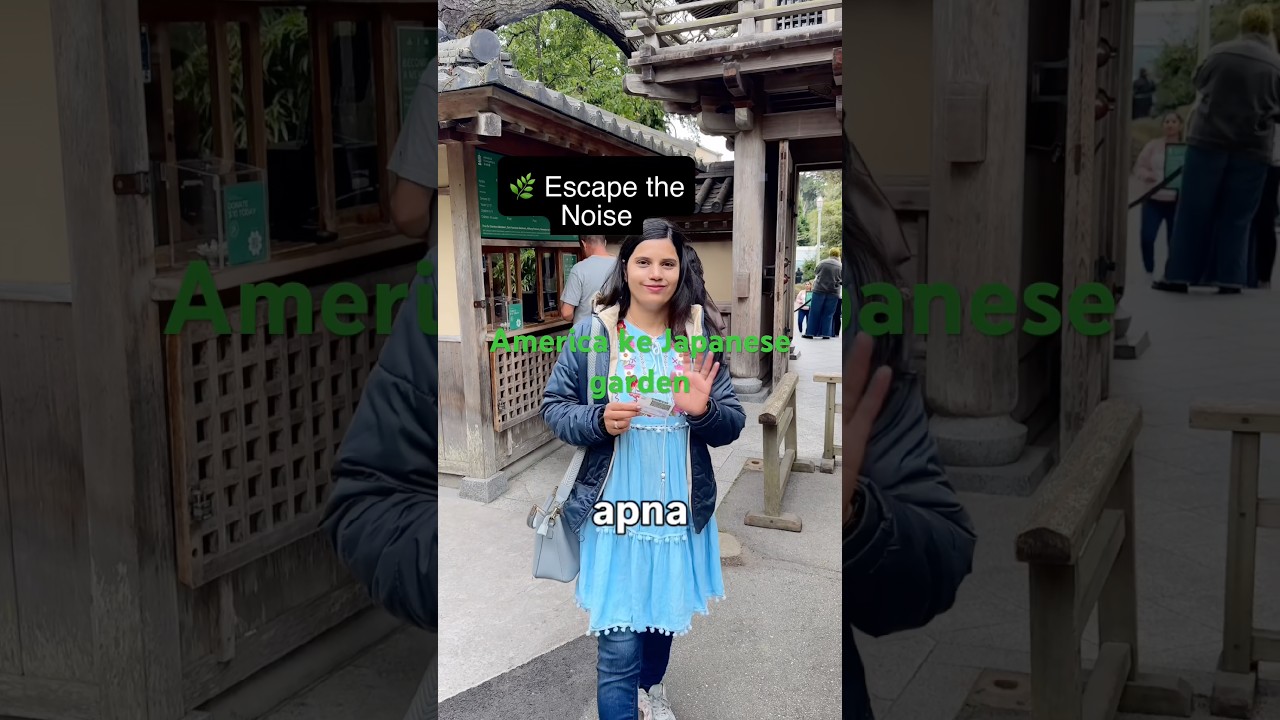 Stress Kam Karna Hai? 🌿 San Francisco ka Japanese Tea Garden Dekhiye ❤️#ytshorts #usatravelvlog