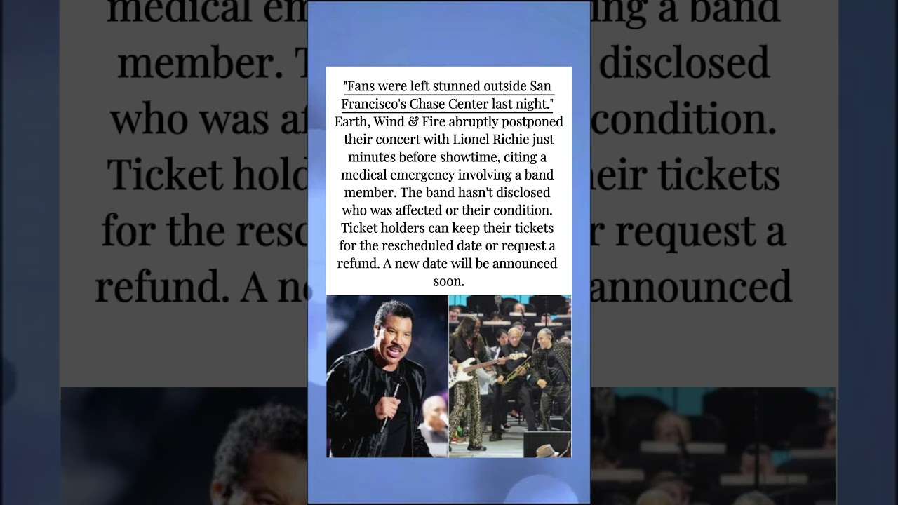 THE CONCERT WAS CANCELED MINUTES BEFORE SHOWTIME — WITH 10,000 FANS INSIDE! 😱 #LionelRichie #Shorts THE CONCERT WAS CANCELED MINUTES BEFORE SHOWTIME — WITH 10,000 FANS INSIDE! 😱 #LionelRichie #Shorts