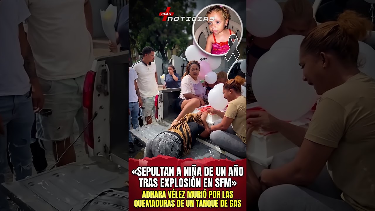 ¡Tragedia en SFM! Sepultan a niña de un año que murió por explosión de tanque de gas
