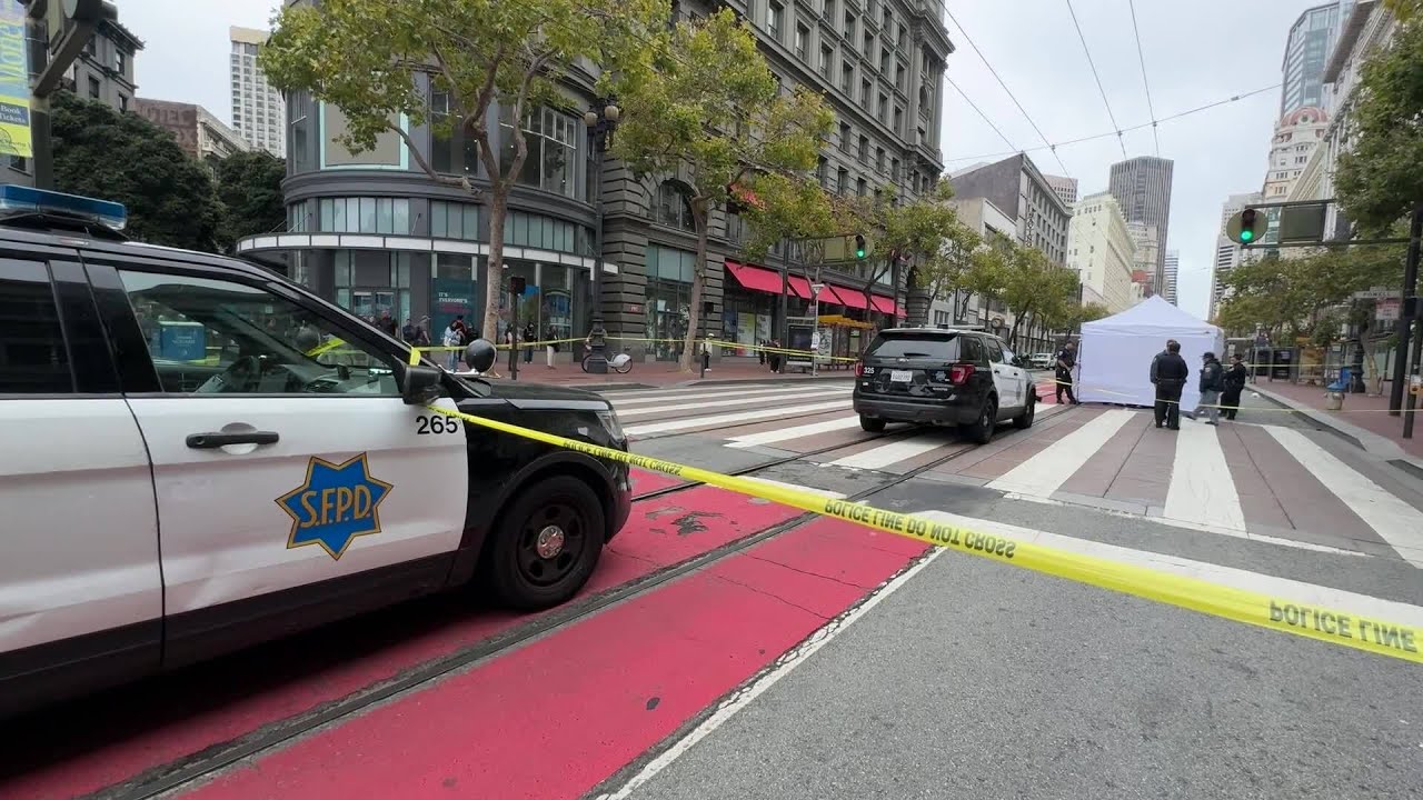 Watch: Scene of fatal crash involving e-scooter rider on San Francisco’s Market Street